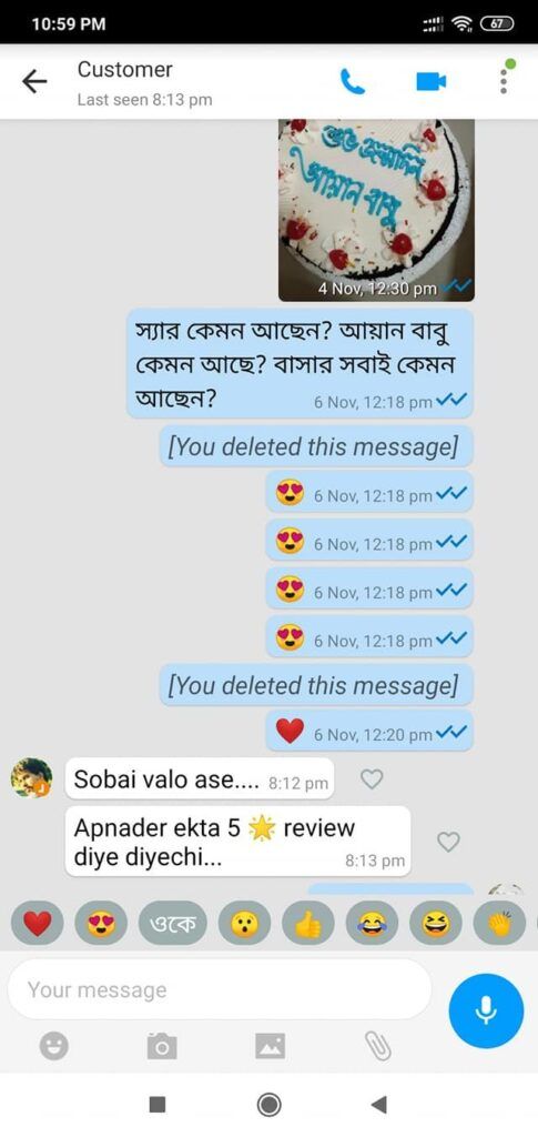 ebponi birthday cake customer review